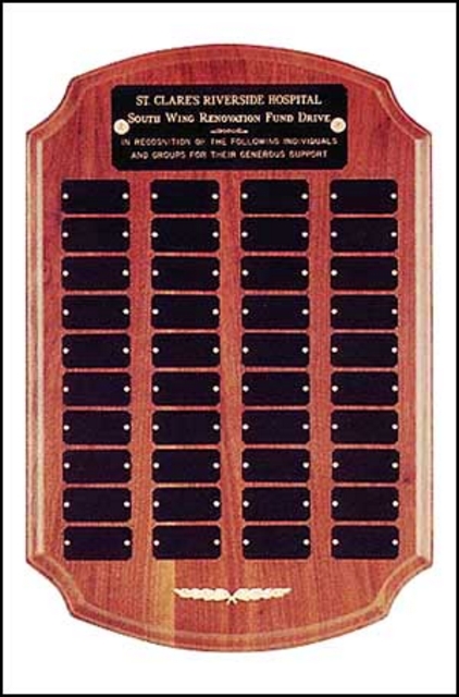 Perpetual Plaque with 40 Plates (12"x18")